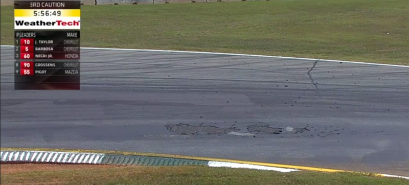 Illustration for article titled Road Atlanta Is Falling Apart In The Middle Of Petit Le Mans
